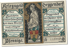 Deggendorf Kriegsgeld Ortmann