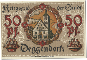 Kriegsgeld Deggendorf Ortmann Stadtrat