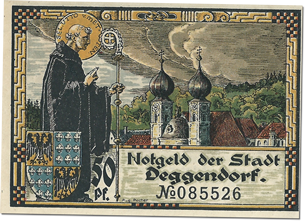 Notgeld der Stadt Deggendorf Stadtrat Ortmann